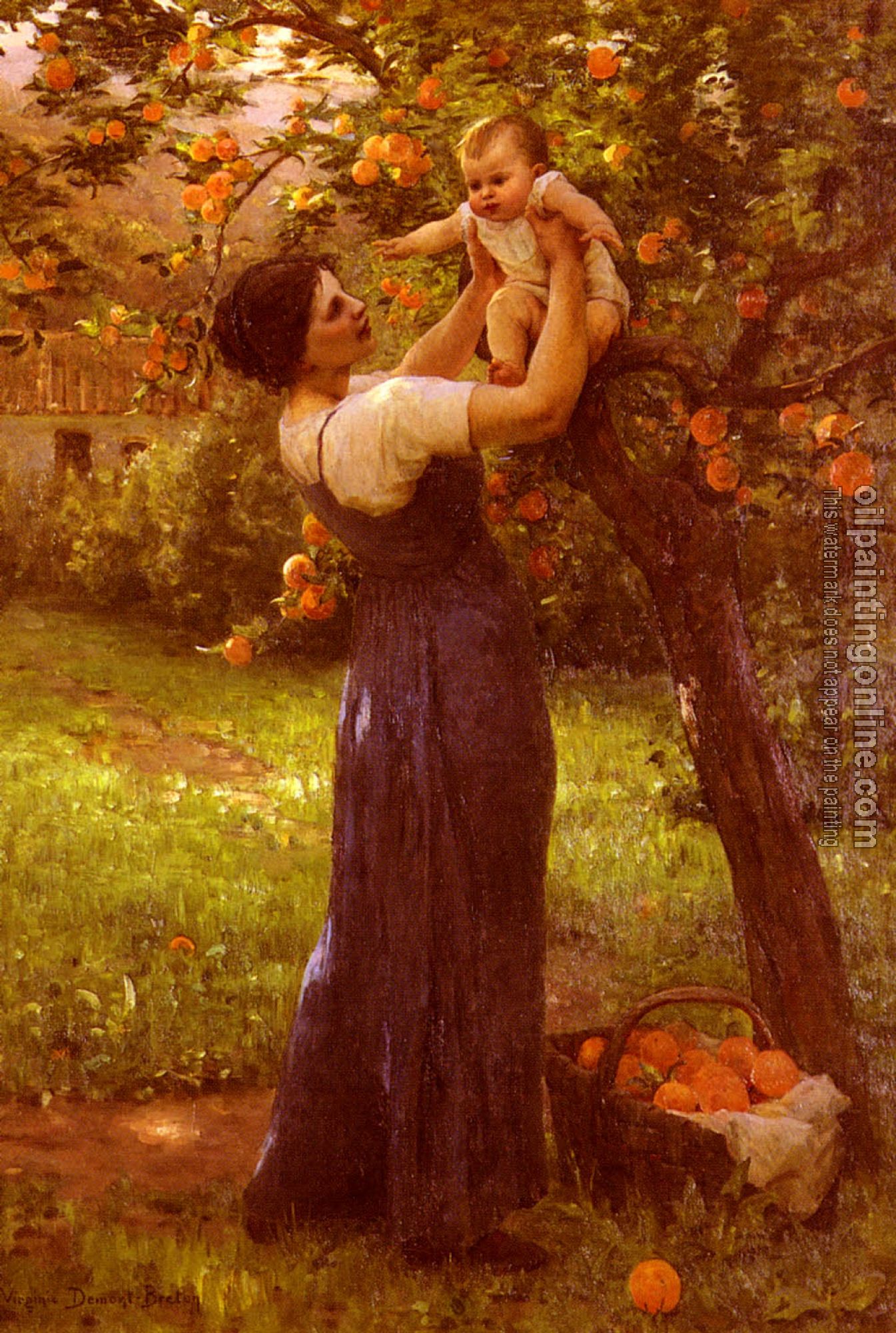 Delpy, Hippolyte Camille - Mother and Child in the Garden